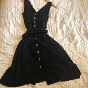 Black  button down dress